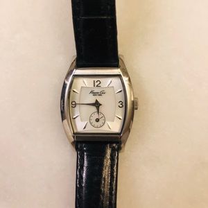Kenneth Cole Watch- leather band watch.